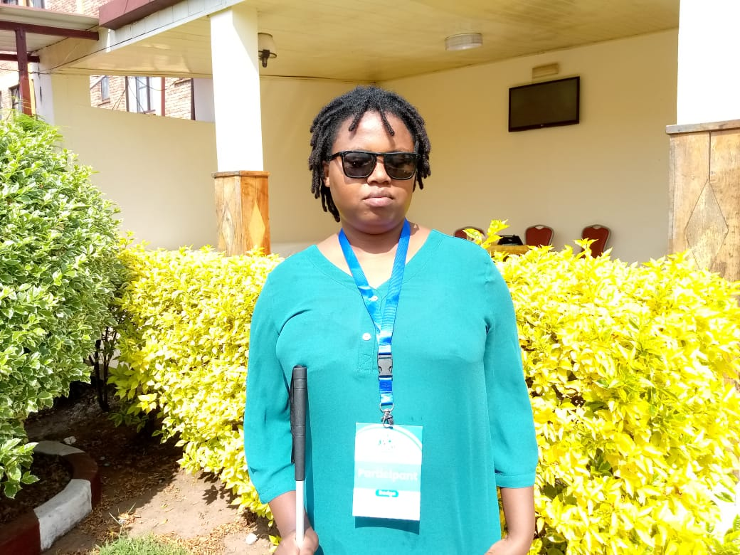 Naomi UWIZEYIMANA, a young lady with deaf-blindness